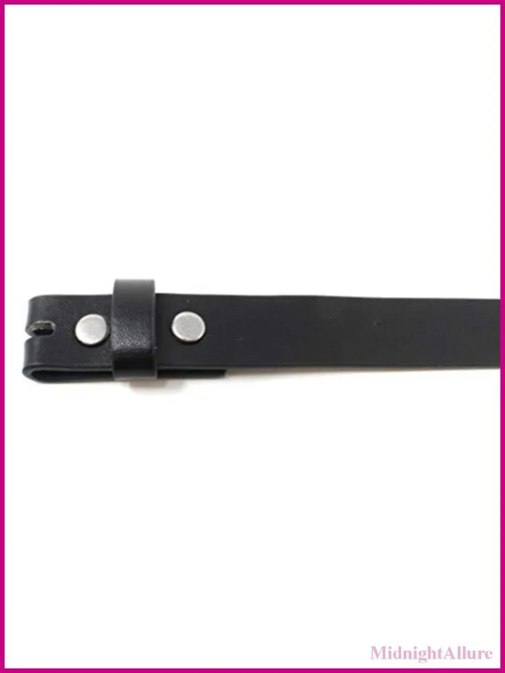 Womens Thin Leather Belt Strap Smooth Grain 1 Inch Wide Snap Closure